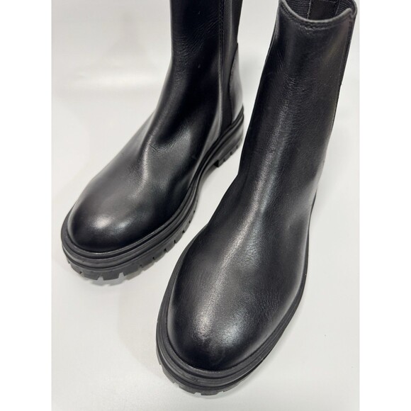 Steve  madden ankle boots size 8 medium black leather - Picture 11 of 16